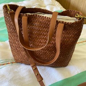 Madewell Medium Transport Tote (Woven Leather)